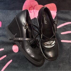 Black Women's Wedge Shoes